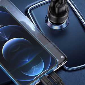 Chargeur de voiture Kakusiga 2xUSB 5V 2.4A Charge rapide avec câble - Product Image 4