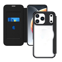 Casing Kulit Flip Card Holder untuk iPhone 17 Pro Max iPhone 17 Pro iPhone 14 Pelindung Handphone