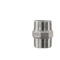 Adaptateur rapide SS304 Hex Mamelon M-M NPT Filetage 1/8 "X 4" Raccords de tuyauterie