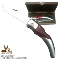 Vente chaude camping chasse bois poche pliant couteau tactique outil de survie couteaux outils