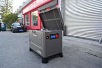 Générateur au gaz naturel 18 kW 2 cylindres insonorisé avec ATS, démarrage automatique, boîtier résistant aux intempéries, faibles émissions pour usage en entrepôt