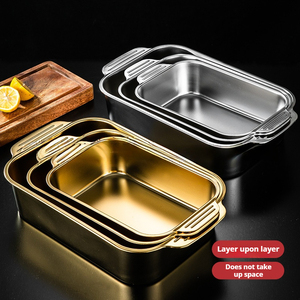 Plat de service <span class=keywords><strong>rectangulaire</strong></span> haut de gamme pour poisson grillé, style minimaliste moderne, avec poignées, pour cuisinière à <span class=keywords><strong>induction</strong></span> domestique et commerciale - Product Image 4