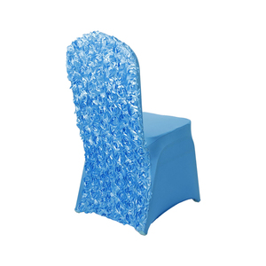 2026 Rose <strong>Chair</strong> <strong>Cover</strong> Universal Size <strong>Polyester</strong> Machine Washable Solid Colors Rose Flower <strong>Chair</strong> <strong>Cover</strong> for Wedding - Product Image 1