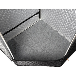 Neokudo OEM xách tay hơi nước tắm hơi Dễ dàng cài đặt trong nhà tắm hơi lều cho nhà spa tắm hơi hộp với 4.2L hấp và gấp ghế - Product Image 3