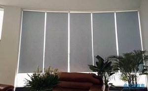 New Arrival công nghiệp Phong Cách Màu rắn ánh sáng-chặn lớp phủ Con lăn Rèm cho văn phòng - Product Image 3