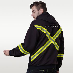 도매 조선소 난연성 정전기 방지 작업복 안전 반사 후드티 남성용 - Product Image 5