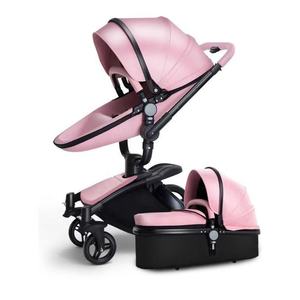 Cochecito de bebé Convertible 3 en 1 de alta calidad, 25KG, fácil de plegar, portátil con coche para niños, Material de PU ajustable multifunción - Product Image 3