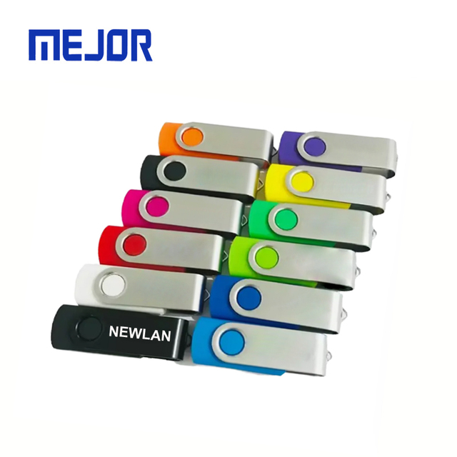 Bestseller Swivel USB FlashDrive 16GB with Free Laser Logo Engraving Promotion Gift Pen Drive