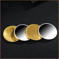 Personnalisé 40mm 50mm Acier Inoxydable Alliage de Zinc Laiton Métal Gravure Laser Vierge Or Argent Double Face Challenge Coin