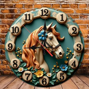 Round Wooden <b>Wall</b> <b>Clock</b> 25cm Quiet Quartz Movement Household Decorative <b>Clock</b> - Product Image 5