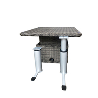 Pieds de table télescopiques réglables en aluminium robuste et moderne pour meubles d'hôpital et de cuisine
