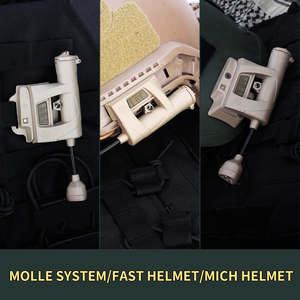 Lampe tactique NE Element Charge MPLS pour casque, 6x 4 modes, IR, étanche, en plastique, pour éclairage de jeu, signalisation extérieure et sécurité - Product Image 3