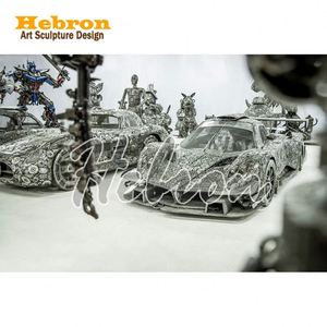 Modèle <span class=keywords><strong>de</strong></span> voiture classique rétro MG Miller fait main, grande échelle 1:1, en fer, taille réelle, avec techniques <span class=keywords><strong>de</strong></span> peinture, placage et impression métalliques personnalisées - Product Image 1