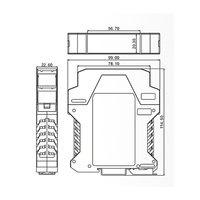 Passerelle industrielle Modbus RTU vers CAN Bus GCAN-204 avec isolation RS485 et 1500V DC