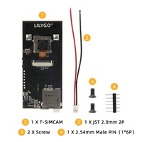 Placa de Desarrollo LILYGO T-SIMCAM ESP32-S3 con WiFi para Bluetooth 5.0, Módulo de Cámara Inalámbrica OV2640/OV5640, Ranura para Tarjeta TF y SIM T-PCIE