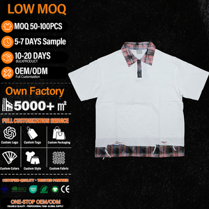 Camiseta de Hombre 100% Algodón, Cuello Polo, Manga Corta, Estilo Oversize, Personalizable, Streetwear - Product Image 1