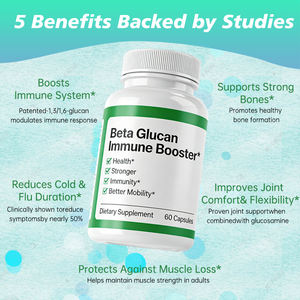 Suplemento para el Cuidado de la Salud OEM, Cápsulas de Beta-Glucano para la Salud de los Huesos y las Articulaciones, Inmunidad Más Fuerte - Product Image 4