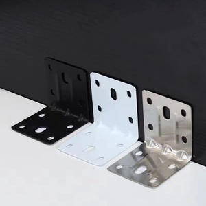 Código de ángulo fijo en ángulo recto, hardware de conexión fija en forma de L de 90 grados para accesorios de muebles de soporte de estante de gabinete - Product Image 1