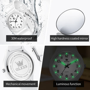   Reloj de Cuarzo Luminoso a Prueba de Agua para Mujer, Estilo Juvenil, Venta Caliente, con Logotipo Personalizado OEM, Regalos para Estudiantes, Modelo 5648 - Product Image 5