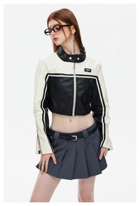 Giacca Varsity Scontata per <span class=keywords><strong>Donna</strong></span>, Giacca Varsity in Pelle Satinata per <span class=keywords><strong>Donna</strong></span>, Vendita all'Ingrosso - Product Image 2