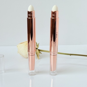 Contenant vide pour stick de maquillage 2-en-1 (crème solide, <span class=keywords><strong>blush</strong></span>, contour, highlighter) à double tête, avec pinceau souple et couvercle à clapet - Product Image 2