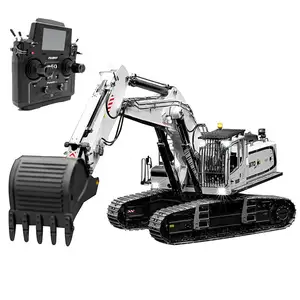 Pelle à <span class=keywords><strong>bras</strong></span> <span class=keywords><strong>hydraulique</strong></span> sans balais, échelle K970-100S 1/14, camion excavateur télécommandé de Construction - Product Image 1