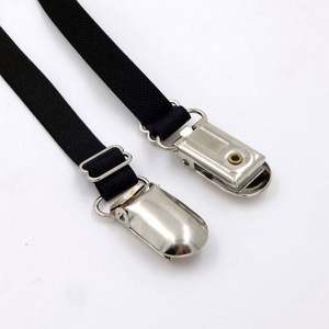 2Pcs Adjustable Shirt Stays Shirt Holders with Clip Buckles Elastic Leg Garters Thigh <b>Suspender</b> Shirt Tuckers Metal for Men - Product Image 6