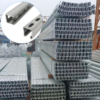 Support de montage solaire moderne en acier inoxydable Unistrut 41x21 en forme de C, options cuivre/fer pour serre de légumes et appartement