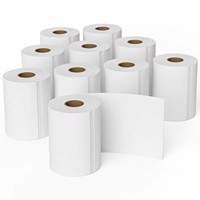 Etiqueta Adhesiva Térmica Directa para Envíos, Impermeable, con Código de Barras, 4x6 Pulgadas
