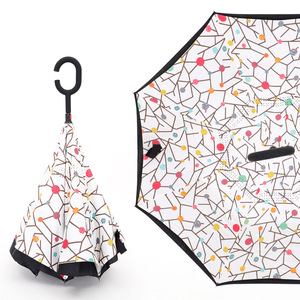 Paraguas Invertido Resistente al Viento Personalizado QX, en Oferta, con Forma de C, Apertura Manual de Goma, Regalos Empresariales - Product Image 6