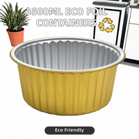 Conteneur en aluminium PET Smoothwall ALCHN YY160-960 de 960 ml, compatible micro-ondes, à rebord large, thermoscellable, de qualité alimentaire, pour plats préparés