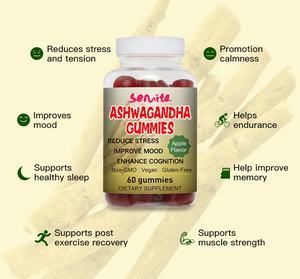Aiuta a migliorare la memoria e migliora l'umore withania somnifera ashwagandha gummies - Product Image 2