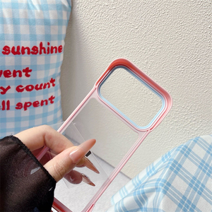 เคสใสไร้ขอบสีสันสดใสสำหรับ iPhone 18Pro 17 16 15 14 13 12 Pro Max Plus ป้องกันแรงกระแทก - Product Image 2