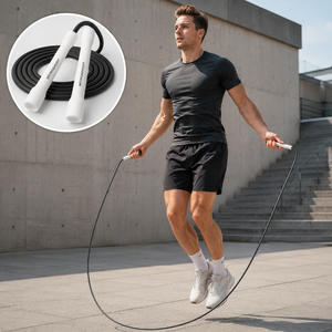 <span class=keywords><strong>Corde</strong></span> à <span class=keywords><strong>sauter</strong></span> réglable en PVC avec logo personnalisé, durable, pour la remise en forme à domicile, pour enfants et adultes, exercices quotidiens - Product Image 1