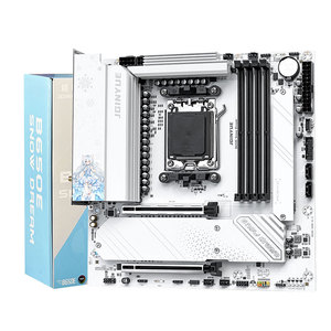 Combo de Placa Base JGINYUE <span class=keywords><strong>B650E</strong></span> Snow Dream <span class=keywords><strong>AM5</strong></span> M-ATX para Ry 7000 8000 9000 series 7800X3D/9800X3D Escritorio DDR5 RAM PCIe5.0x16 - Product Image 2