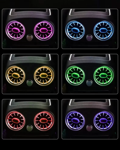 Luce Ambiente 3/64 Colori per Bocchette d'Aerazione Anteriori e Posteriori per <span class=keywords><strong>Mercedes</strong></span>-Benz Classe C <span class=keywords><strong>Coupé</strong></span> W205 e <span class=keywords><strong>GLC</strong></span> X253 2014+ - Product Image 5