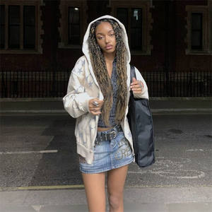 Sudadera con Capucha Tipo Cárdigan Informal Personalizada al por Mayor para <span class=keywords><strong>Hombre</strong></span> y Mujer, Chaqueta de Pareja - Product Image 4