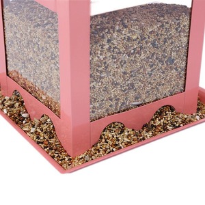 Mangeoire à oiseaux automatique en métal et plastique suspendue pour l'extérieur, nouvelle, transfrontalière, 1,0 kg, cour, jardin, fabricant chinois personnalisé - Product Image 5