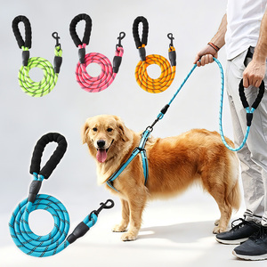 Vente directe d'usine, laisse pour chien réfléchissante durable de 1,2 à 3 m avec poignée antidérapante en éponge, matériau de <span class=keywords><strong>corde</strong></span> d'escalade - Product Image 1