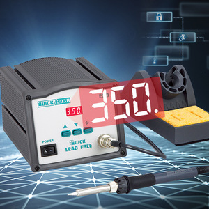 สถานีบัดกรีดิจิตอล Quick 203H 220V ควบคุมอุณหภูมิคงที่ ปราศจากสารตะกั่ว สำหรับงานเชื่อมซ่อมทั่วไป - Product Image 1