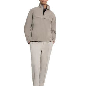 Chaqueta de Hombre de Alta Calidad, Resistente al Agua, con Cierre de Media Cremallera, Solapa y Bolsillo Frontal Grande, Cortavientos - Product Image 2