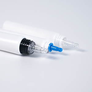 Tubo Contagocce in Plastica Acrilica 10ml 15ml 20ml 30ml, Confezione Cosmetica, Flacone Spremibile, Tubo per Crema Occhi - Product Image 6