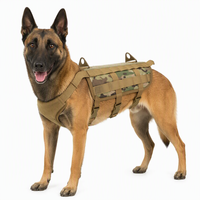 Harnais tactique pour chien en nylon 1000D, système Molle, réglable, à libération rapide, pour la chasse en plein air
