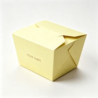 Boîte d'emballage personnalisée en papier kraft écologique pour salades, nouilles et pâtes à emporter – Boîte à nouilles de haute qualité avec impression à l'encre de soja pour aliments