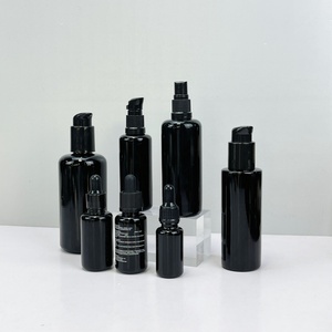 10ml 15ml 30ml 50ml 100ml Black Glass <b>Dropper</b> <b>Bottle</b> Essential Oil Violet Glass Pipette <b>Bottle</b> - Product Image 1