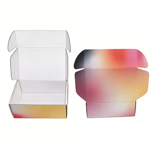 Emballage d'expédition en carton ondulé kraft rigide pliable carré, matériaux recyclés haut de gamme modernes, épaisseur 2 mm - Product Image 4