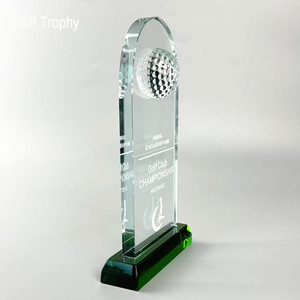 Crystal Glass <b>Trophy</b> Golf Award 12 In Laser <b>Engraved</b> Uv Printing Durable Team Prize - Product Image 4