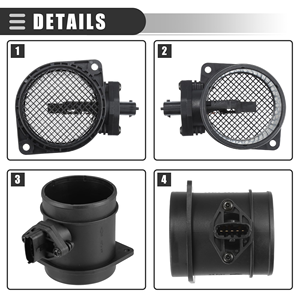Capteur de débit d'air, capteur MAF de remplacement, pour <span class=keywords><strong>Volvo</strong></span> S60 S80 V70 1999-2009, Plastique, No.9470776, Noir - Product Image 5