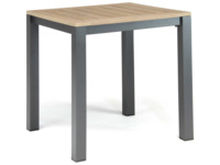 Tabourets de bar en aluminium, mobilier de bar d'extérieur, table de jardin, ensemble table et chaises hautes d'extérieur