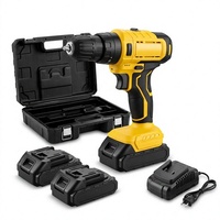 Perceuse sans fil 21V avec affichage numérique, moteur à balais, perceuse pistolet, couple de 40 Nm, 1800 tr/min, mandrin de 10 mm, perçage du bois jusqu'à 36 mm